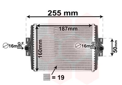 VAN WEZEL radiatorius, variklio aušinimas 06002450